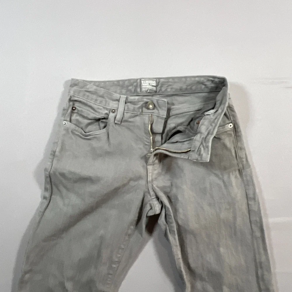 Bonobos Travel Jeans Men 28x32 Gray Cotton Stretch Low Rise Straight Leg Zip Fly